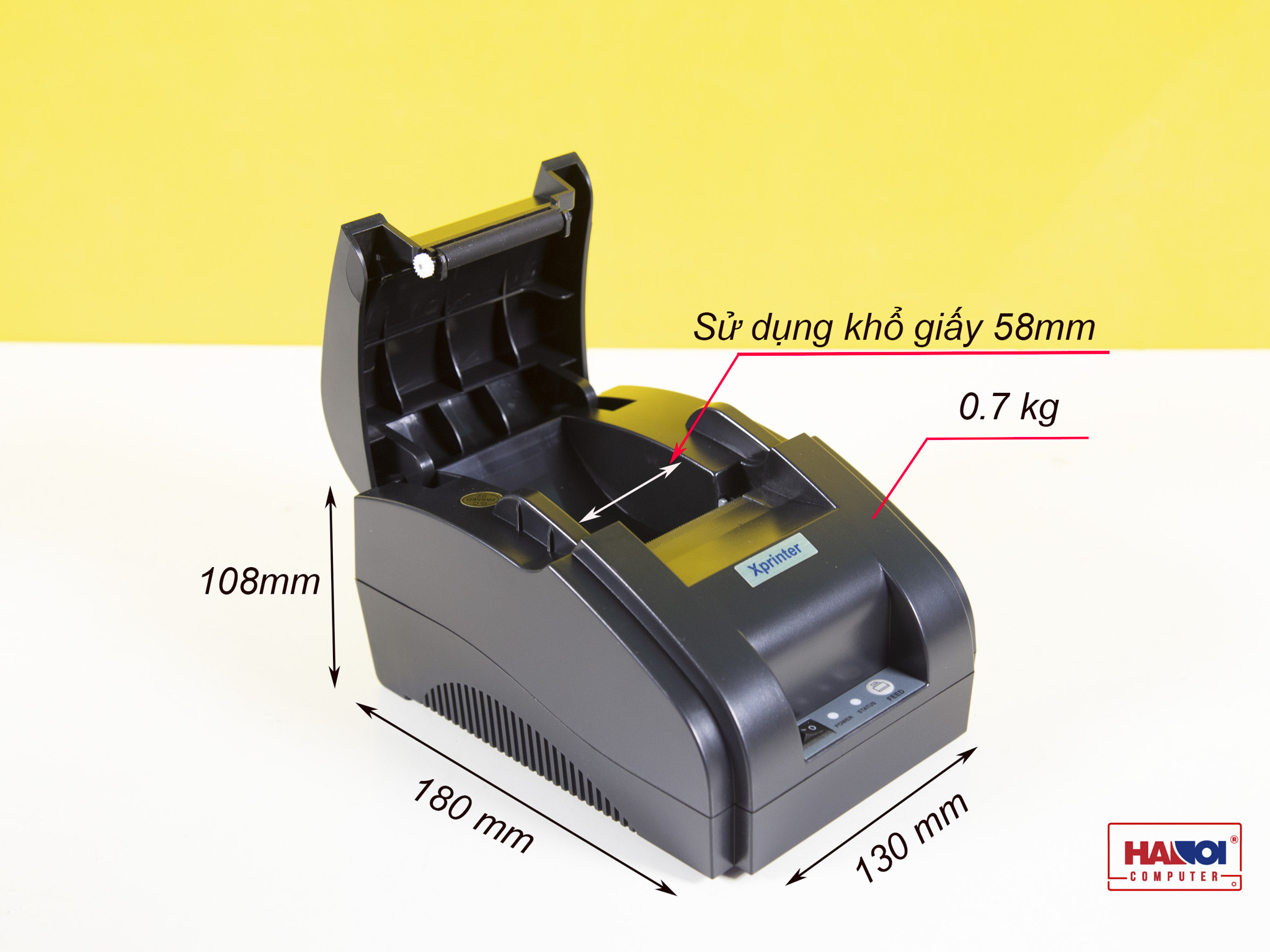 Máy in hóa đơn XPrinter XP-58IIH (khổ 58mm, USB) ảnh 1